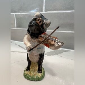 Bestwick Pottery Vintage Daniel The Violinist, Pig Violinist Porcelain Figurine
